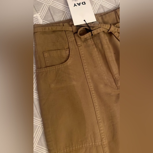 NWT Day Birger Et Mikkelsen Brown Wide-Leg Pants Size 32 - Picture 2 of 13